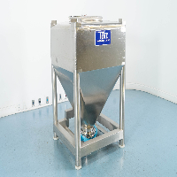Totes Bulk Handling 800 Liter Stainless Steel Tote image 1